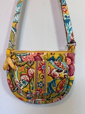 Vera Bradley Lizzy Saddle Crossbody Bag in Retired Provencal Pattern